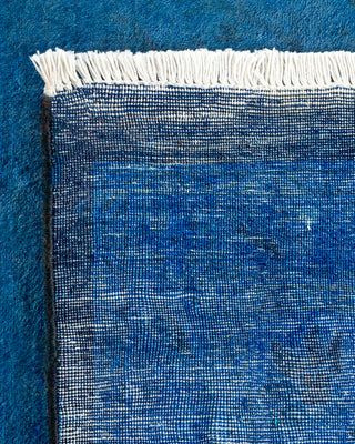 Contemporary Fine Vibrance Blue Wool Area Rug - 8' 3" x 10' 4"