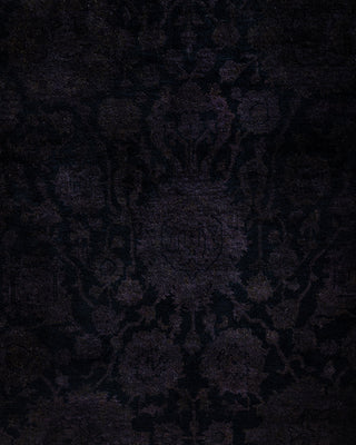 Fine Vibrance, One-of-a-Kind Hand-Knotted Area Rug  - Black, 6' 1" x 9' 3"
