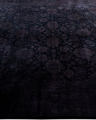 Fine Vibrance, One-of-a-Kind Hand-Knotted Area Rug  - Black, 6' 1" x 9' 3"