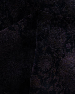 Fine Vibrance, One-of-a-Kind Hand-Knotted Area Rug  - Black, 6' 1" x 9' 3"