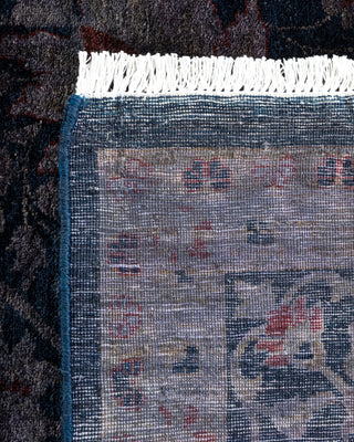 Contemporary Hand Knotted Overdyed Purple Area Rug 6' 2" x 9' 2"