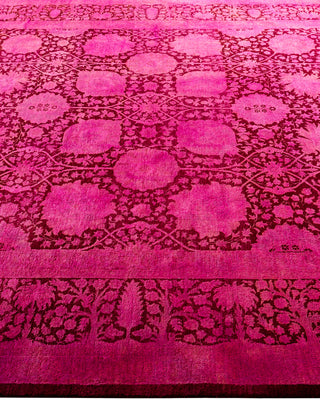 Fine Vibrance, One-of-a-Kind Hand-Knotted Area Rug  - Pink, 6' 1" x 9' 1"