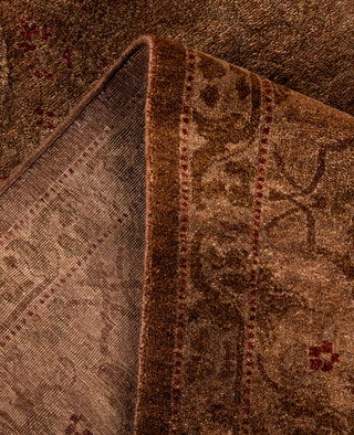 Fine Vibrance, One-of-a-Kind Hand-Knotted Area Rug  - Brown, 6' 0" x 9' 0"