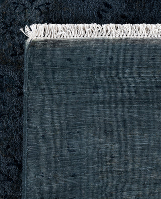 Contemporary Overdyed Wool Hand Knotted Black Area Rug 6' 1" x 9' 5"
