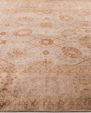 Overdyed One-of-a-Kind Wool Beige Area Rug 6' 4" x 8' 9"