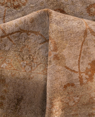 Overdyed One-of-a-Kind Wool Beige Area Rug 6' 4" x 8' 9"