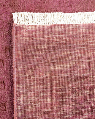 Contemporary Hand-Knotted Overdyed Pink Area Rug 6' 3" x 9' 2"