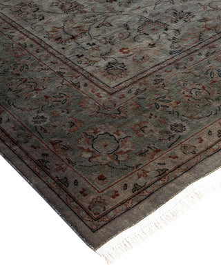 Contemporary Hand Knotted Overdyed Gray Area Rug 6' 3" x 9' 3"