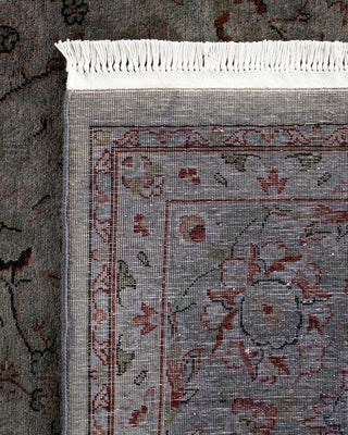 Contemporary Hand Knotted Overdyed Gray Area Rug 6' 3" x 9' 3"