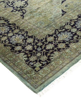 Contemporary Hand Knotted Overdyed Gray Area Rug 6' 1" x 8' 8"
