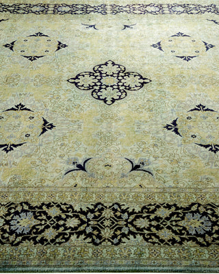 Modern Overdyed Hand Knotted Wool Gray Area Rug 6' 1" x 8' 8"