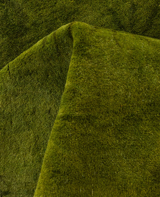 Contemporary Overdyed Wool Hand Knotted Green Area Rug 6' 1" x 9' 0"