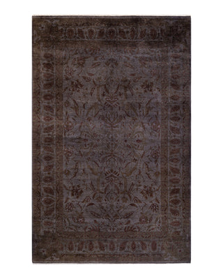 Modern Fine Vibrance Gray Area Rug 5' 10" x 9' 3"