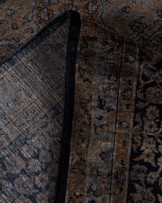 Contemporary Fine Vibrance Black Wool Area Rug - 6' 3" x 9' 0"