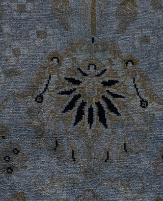 Contemporary Overdyed Wool Hand Knotted Gray Area Rug 4' 1" x 6' 2"
