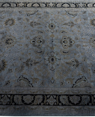 Contemporary Overdyed Wool Hand Knotted Gray Area Rug 4' 1" x 6' 2"
