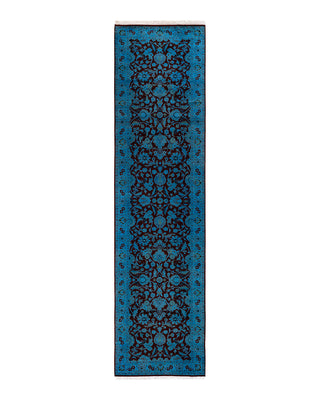 Modern Fine Vibrance Blue Runner 2' 6" x 10' 4"