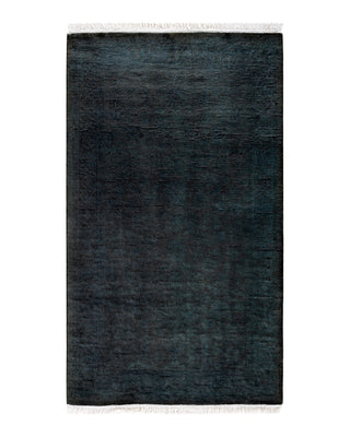 Contemporary Fine Vibrance Gray Wool Area Rug 3' 1" x 5' 3"