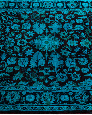 Overdyed Hand-Knotted Red Area Rug 3' 1" x 5' 1"