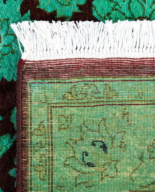 Fine Vibrance, One-of-a-Kind Hand-Knotted Area Rug  - Green, 3' 2" x 5' 4"