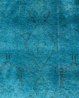 Overdyed Hand-Knotted Blue Area Rug 12' 3" x 17' 9"