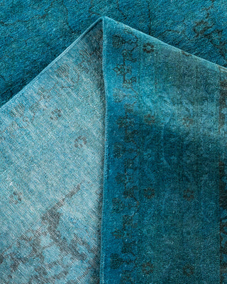 Overdyed Hand-Knotted Blue Area Rug 12' 3" x 17' 9"