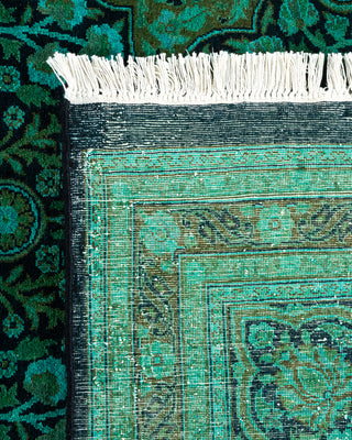 Contemporary Fine Vibrance Black Wool Area Rug - 8' 1" x 10' 4"