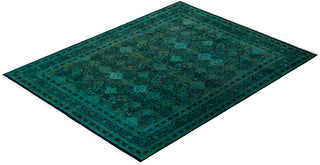 Contemporary Fine Vibrance Black Wool Area Rug - 8' 1" x 10' 4"