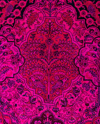 Overdyed One-of-a-Kind Wool Pink Area Rug 10' 1" x 15' 7"