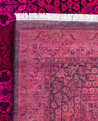 Overdyed One-of-a-Kind Wool Pink Area Rug 10' 1" x 15' 7"