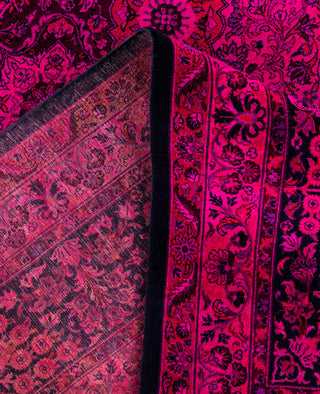 Overdyed One-of-a-Kind Wool Pink Area Rug 10' 1" x 15' 7"