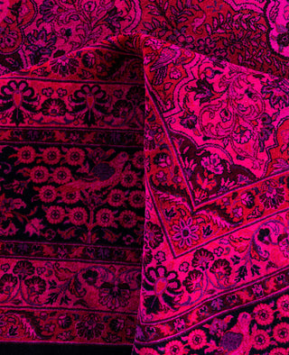 Overdyed One-of-a-Kind Wool Pink Area Rug 10' 1" x 15' 7"