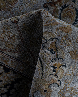 Fine Vibrance, One-of-a-Kind Hand-Knotted Runner Rug  - Gray, 3' 2" x 13' 10"