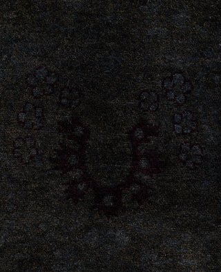 Contemporary Overdyed Wool Hand Knotted Brown Runner 3' 2" x 20' 8"