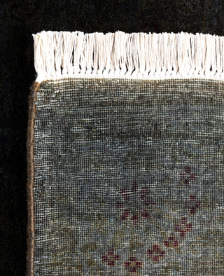 Contemporary Overdyed Wool Hand Knotted Brown Runner 3' 2" x 20' 8"