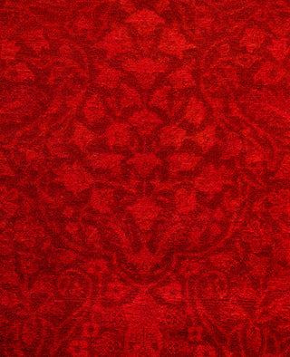 Overdyed Hand-Knotted Wool Modern-Contemporary Pink Runner 2' 7" x 6' 2"