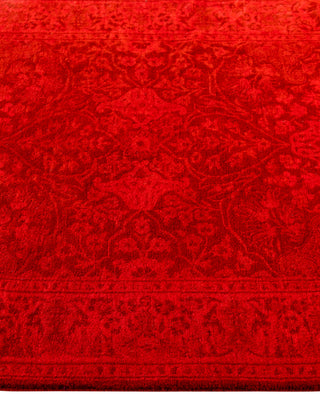 Overdyed Hand-Knotted Wool Modern-Contemporary Pink Runner 2' 7" x 6' 2"