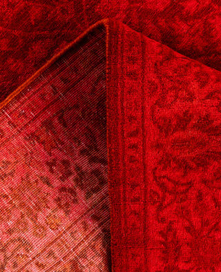 Overdyed Hand-Knotted Wool Modern-Contemporary Pink Runner 2' 7" x 6' 2"
