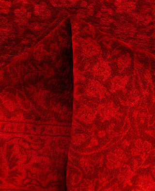 Overdyed Hand-Knotted Wool Modern-Contemporary Pink Runner 2' 7" x 6' 2"