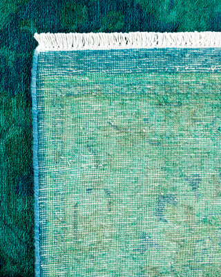 Contemporary Fine Vibrance Blue Wool Area Rug - 8' 1" x 10' 1"