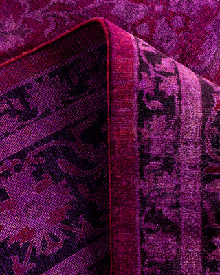 Contemporary Fine Vibrance Purple Wool Area Rug - 8' 3" x 9' 10"