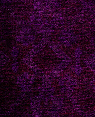 Contemporary Overdyed Wool Hand Knotted Purple Area Rug 4' 0" x 6' 4"