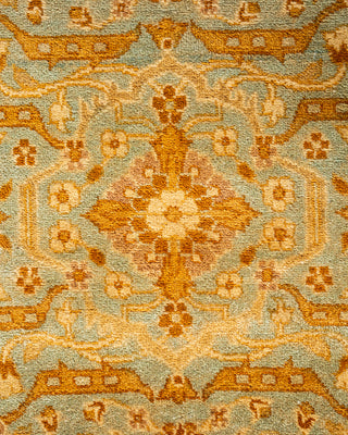 Traditional Hand Knotted Blue Runner 2' 5" x 12' 5"