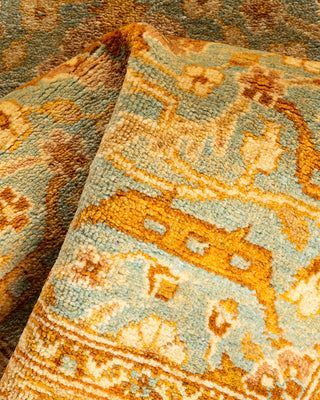 Traditional Hand Knotted Blue Runner 2' 5" x 12' 5"