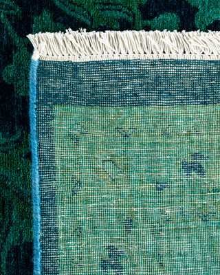 Contemporary Fine Vibrance Blue Wool Area Rug - 8' 4" x 10' 6"