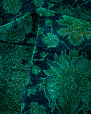 Contemporary Fine Vibrance Blue Wool Area Rug - 8' 4" x 10' 6"