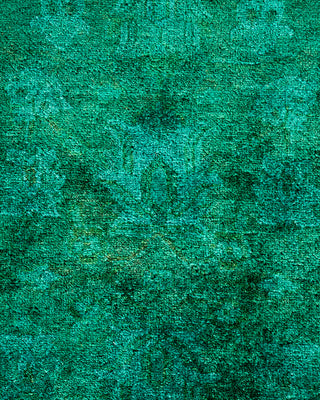 Contemporary Fine Vibrance Green Wool Area Rug - 8' 4" x 10' 6"