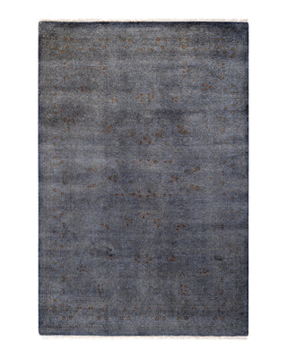 Modern Fine Vibrance Gray Area Rug 4' 2" x 6' 2"