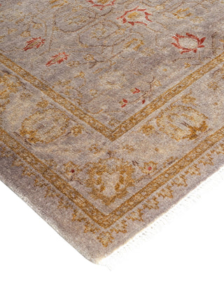 Contemporary Hand Knotted Overdyed Gray Runner 2' 8" x 12' 0"