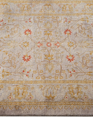 Contemporary Hand Knotted Overdyed Gray Runner 2' 8" x 12' 0"